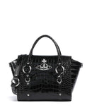 Vivienne Westwood Betty Embossed Croc Medium Torebka black