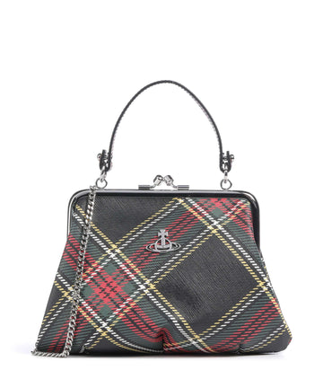 Vivienne Westwood Granny Frame Saffiano Printed Torebka chelsea tartan