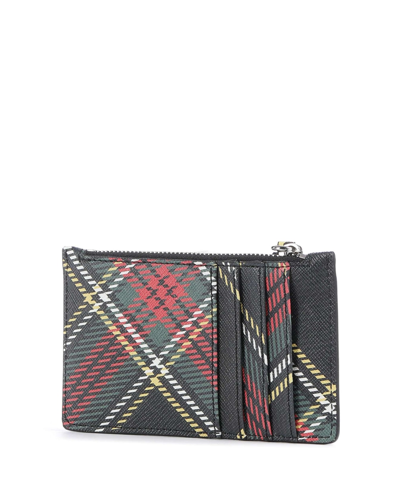 Vivienne Westwood Saffiano Printed Slim Credit card holder chelsea tartan
