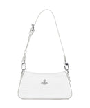 Vivienne Westwood Tasha Embossed Croc Mini Torba na ramię white