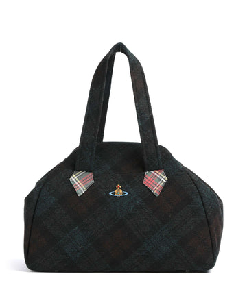 Vivienne Westwood Archive Harris Tweed Check Large Torba na zakupy dark check