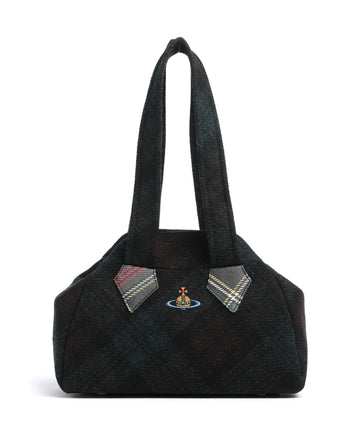 Vivienne Westwood Archive Harris Tweed Check Medium Torba na ramię dark check