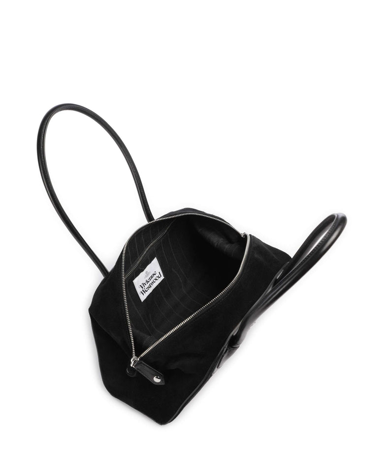 Vivienne Westwood Shirley Suede Small Shoulder bag black