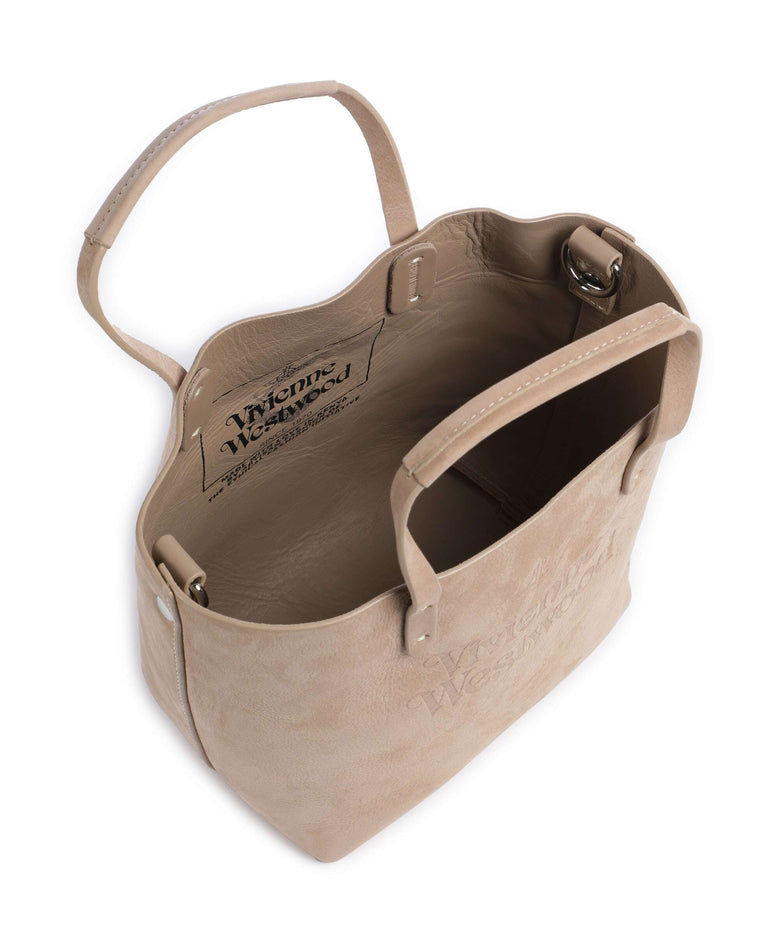 Vivienne Westwood Studio Nubuck Small Handbag beige