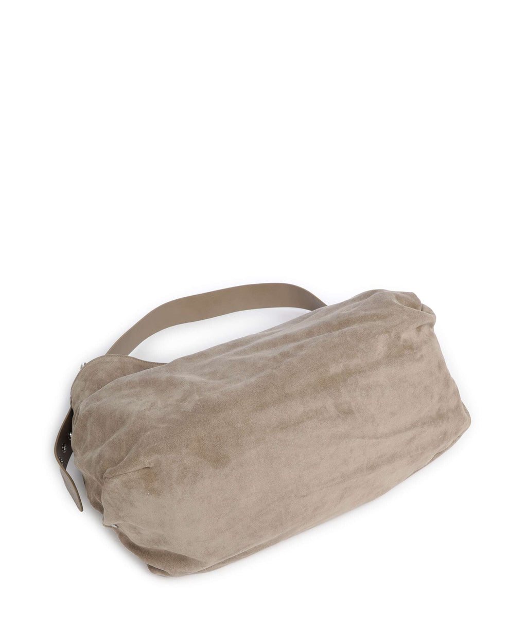 Vivienne Westwood Maxime Suede Large Hobo bag stone