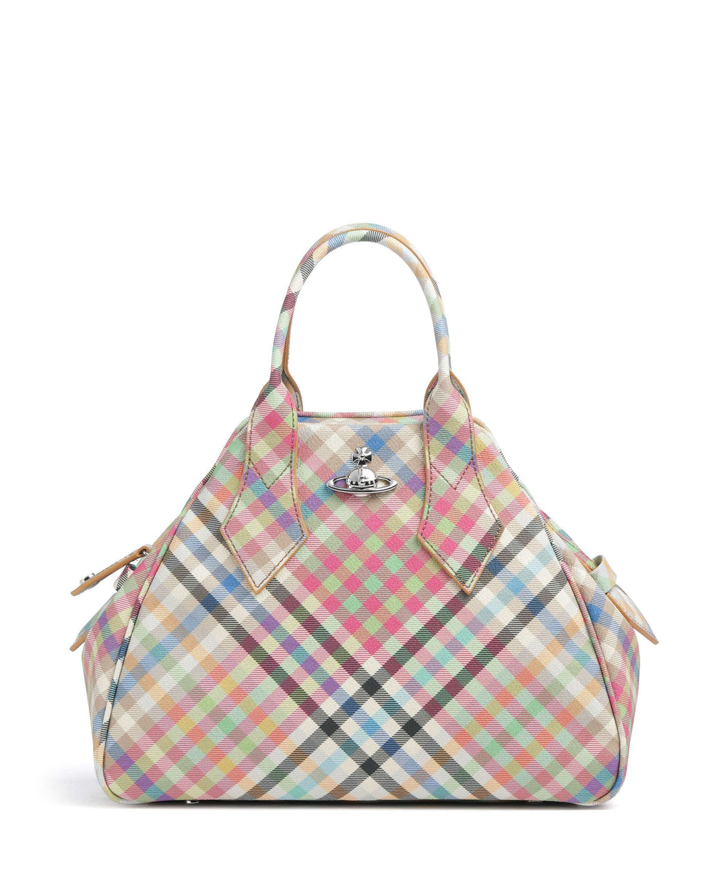 Vivienne Westwood Yasmine Buccia D'Arancia Medium Handbag heather plaid