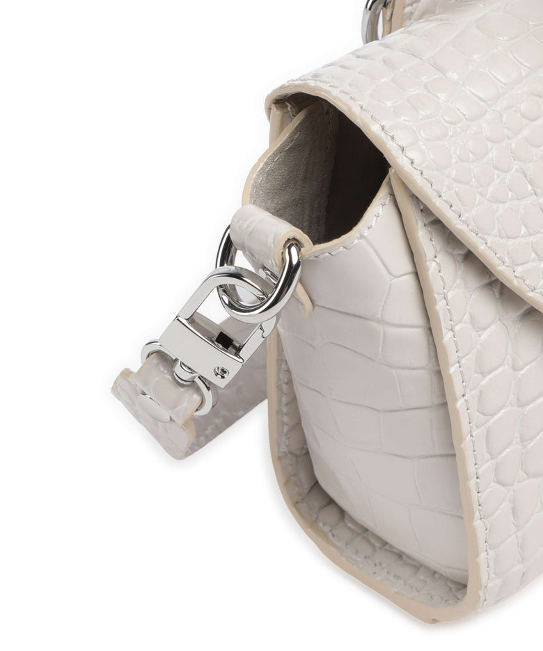 Vivienne Westwood Bettina Embossed Croc Mini Handbag pearl white