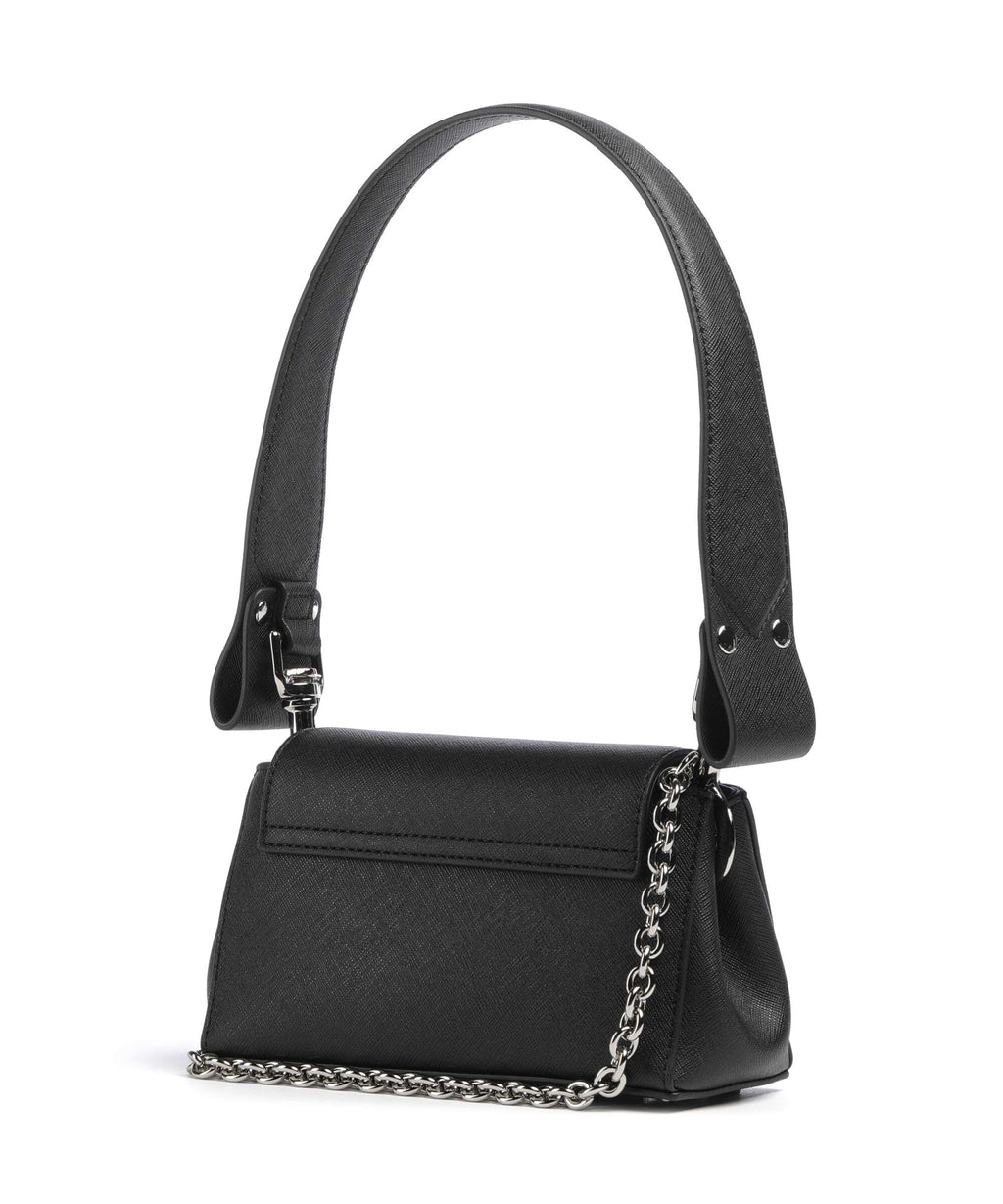 Vivienne Westwood Hazel Saffiano Plain Small Shoulder bag black