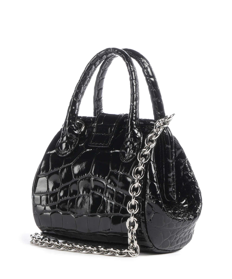 Vivienne Westwood Pamela Embossed Croc Mini Crossbody bag black