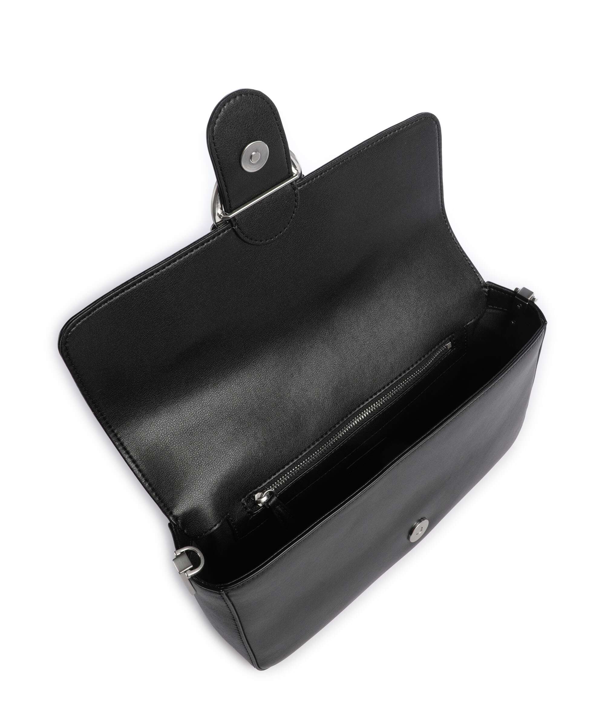 Pinko Love One Classic Slouchy Crossbody bag nero limousine/matt silver