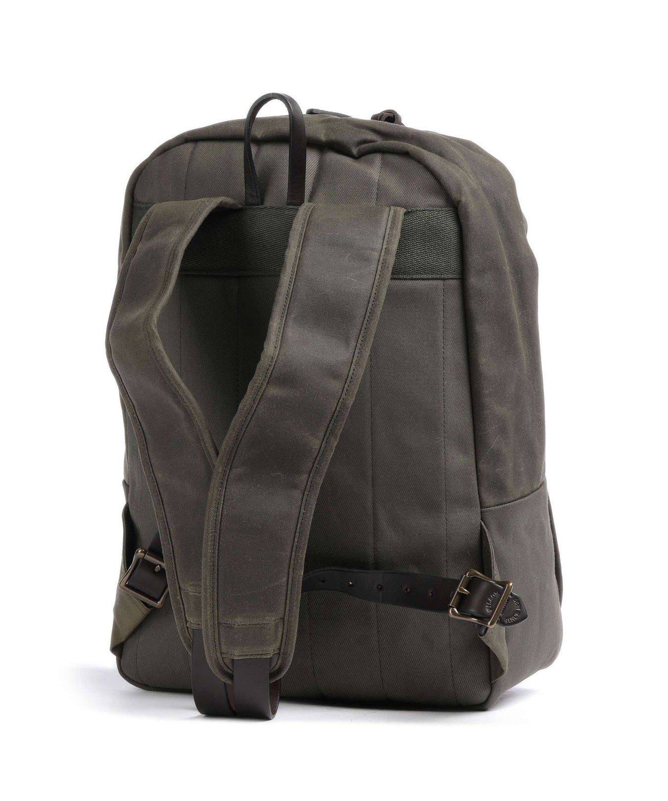 Filson Oil Finish Tin Cloth Journeyman Backpack otter green