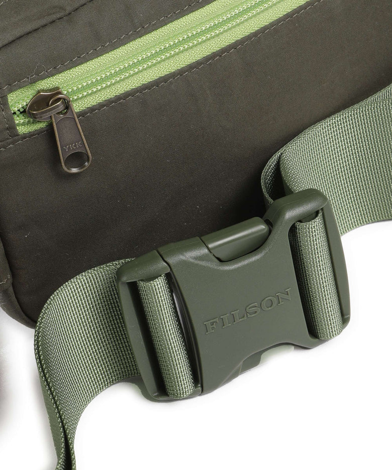 Filson Waxed Cotton Belt bag otter green