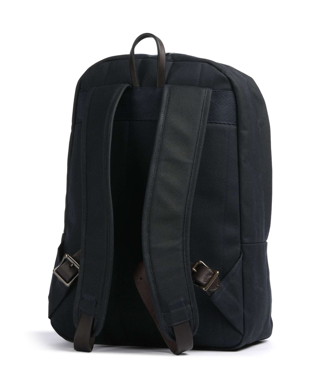 Filson Oil Finish Tin Cloth Journeyman Backpack navy