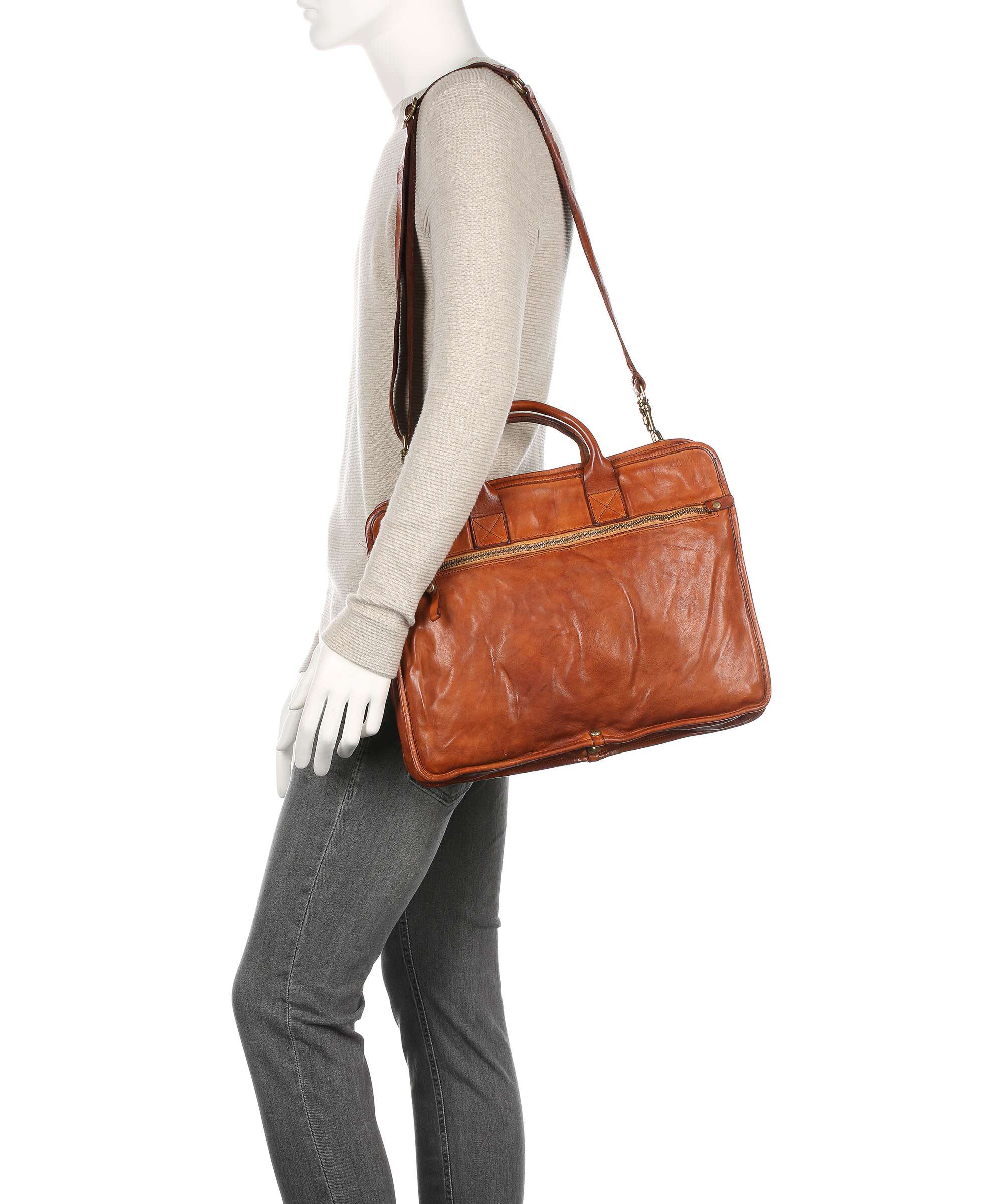 Campomaggi Briefcase cognac