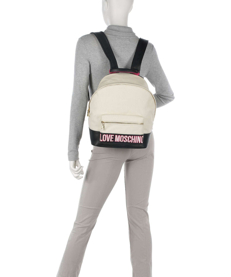 Love Moschino Free Time Backpack nero/fuxia/avorio