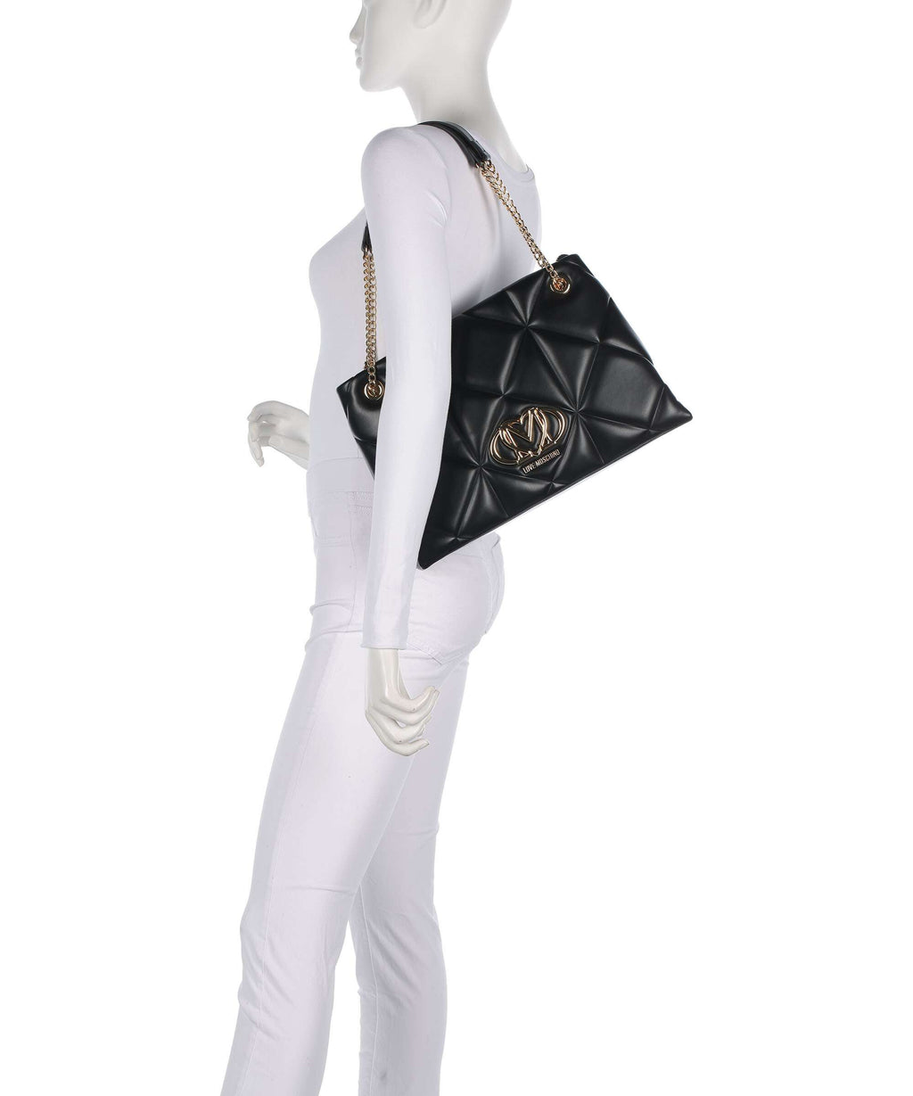 Love Moschino Embossed Q Tote bag black