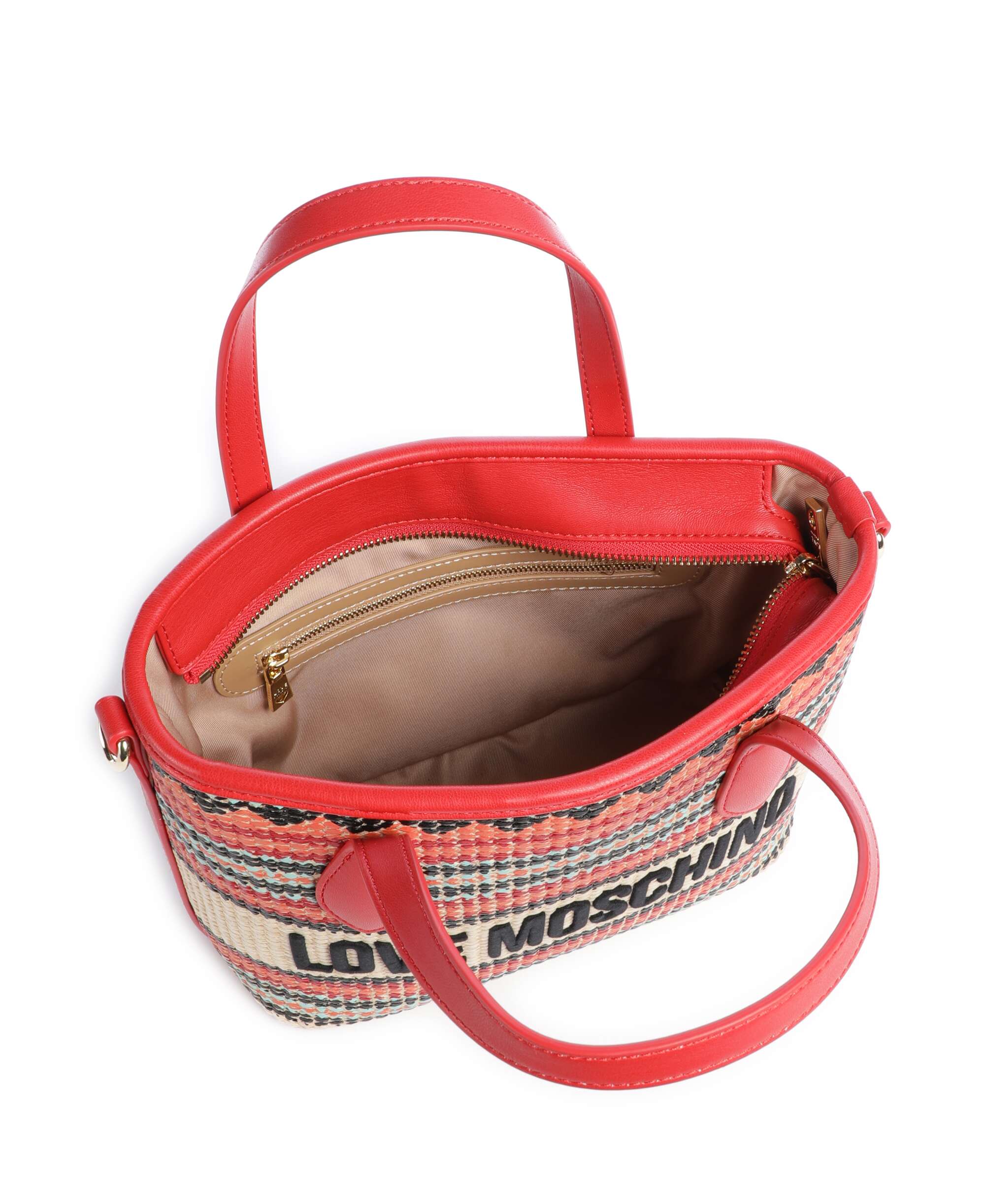 Love Moschino Sunset Stripes Handbag multicolour/red