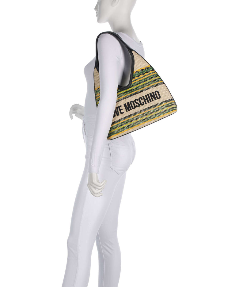 Love Moschino Sunset Stripes Hobo bag multicolour/black