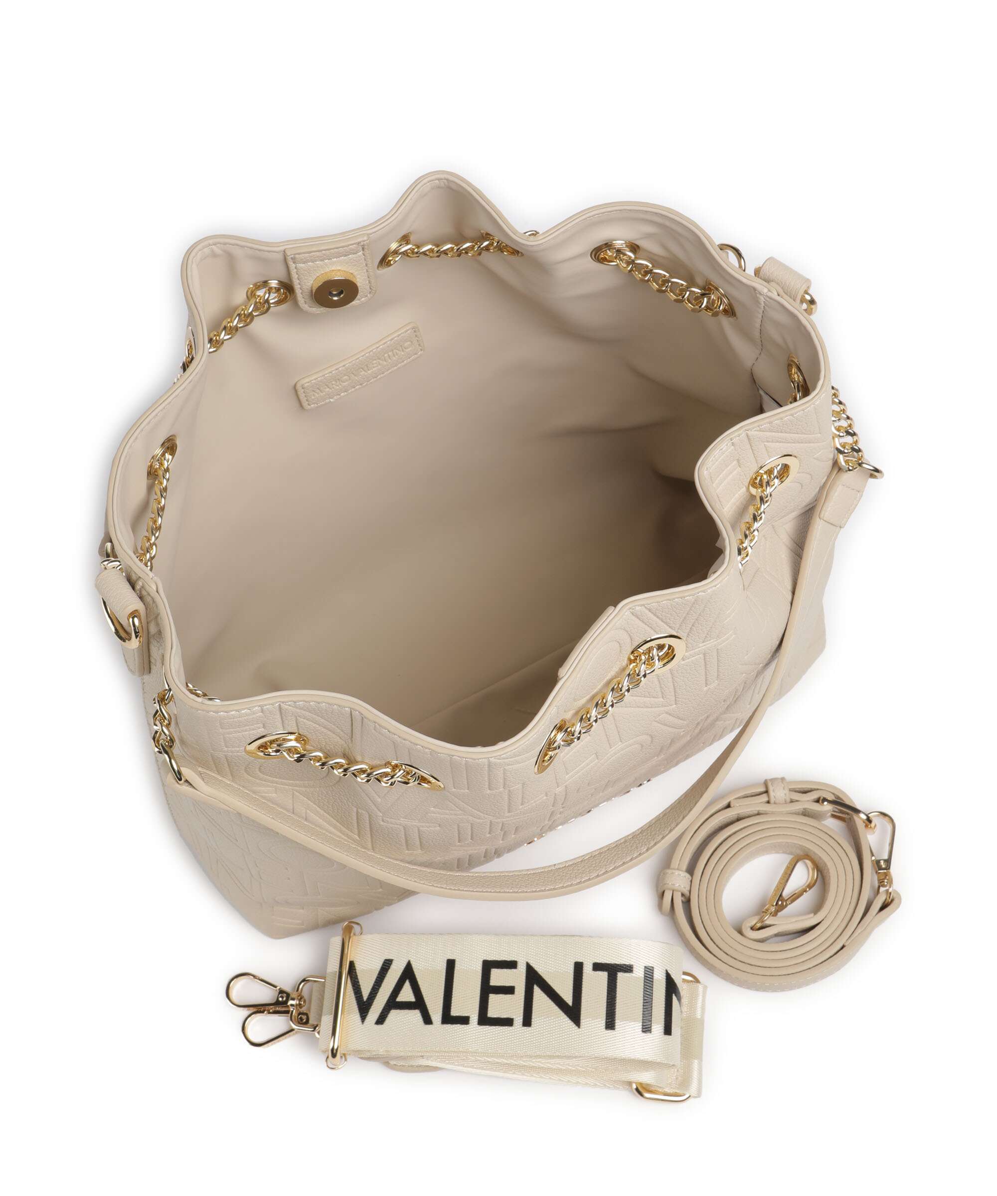 Valentino Bags Pansy Bucket bag ecru