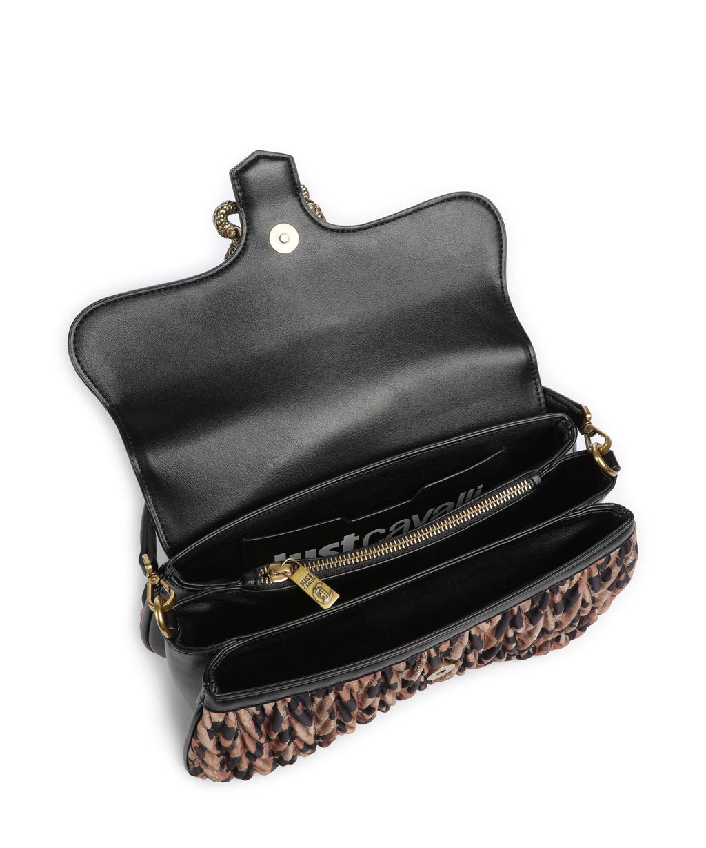 Just Cavalli Iconic Snakes Shoulder bag iconic leo print/black