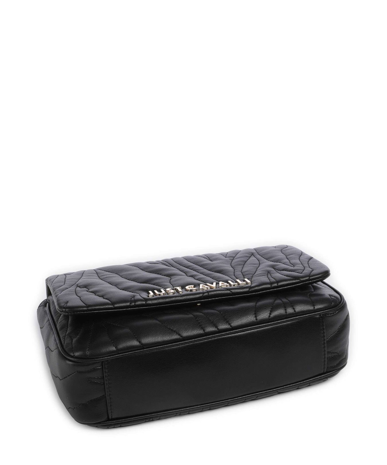 Just Cavalli Quilted Zebra Shoulder bag black