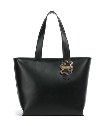 Just Cavalli Iconic Snakes Torba na zakupy black