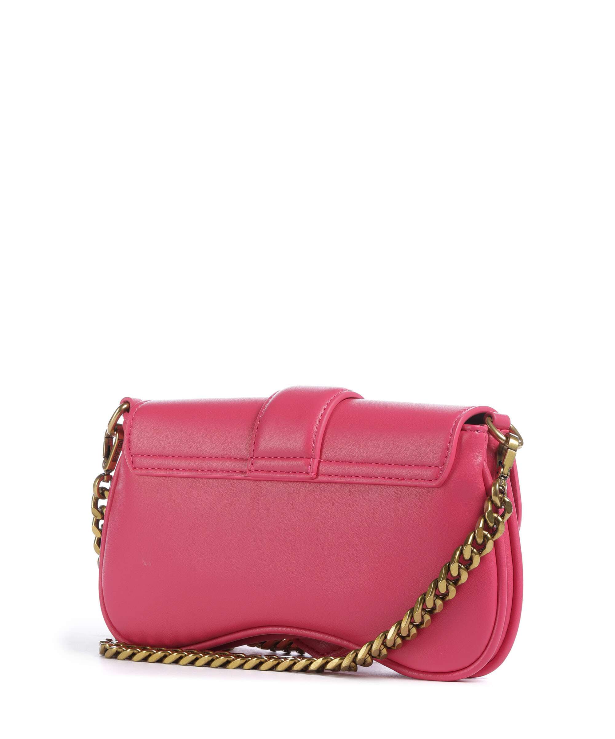 Just Cavalli Iconic Snakes Crossbody bag rose red