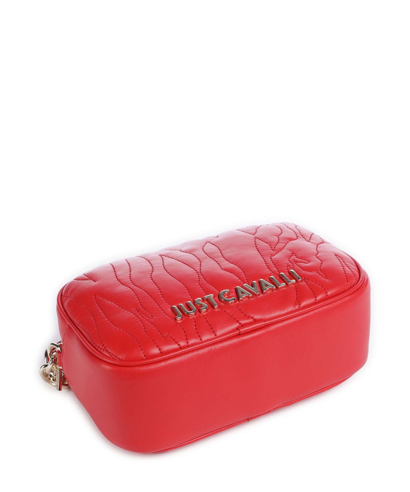 Just Cavalli Quilted Zebra Crossbody bag barbados cherry