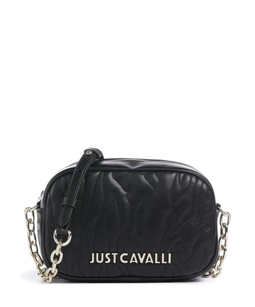 Just Cavalli Quilted Zebra Torba przez ramię black