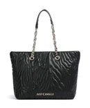 Just Cavalli Quilted Zebra Torba na zakupy black