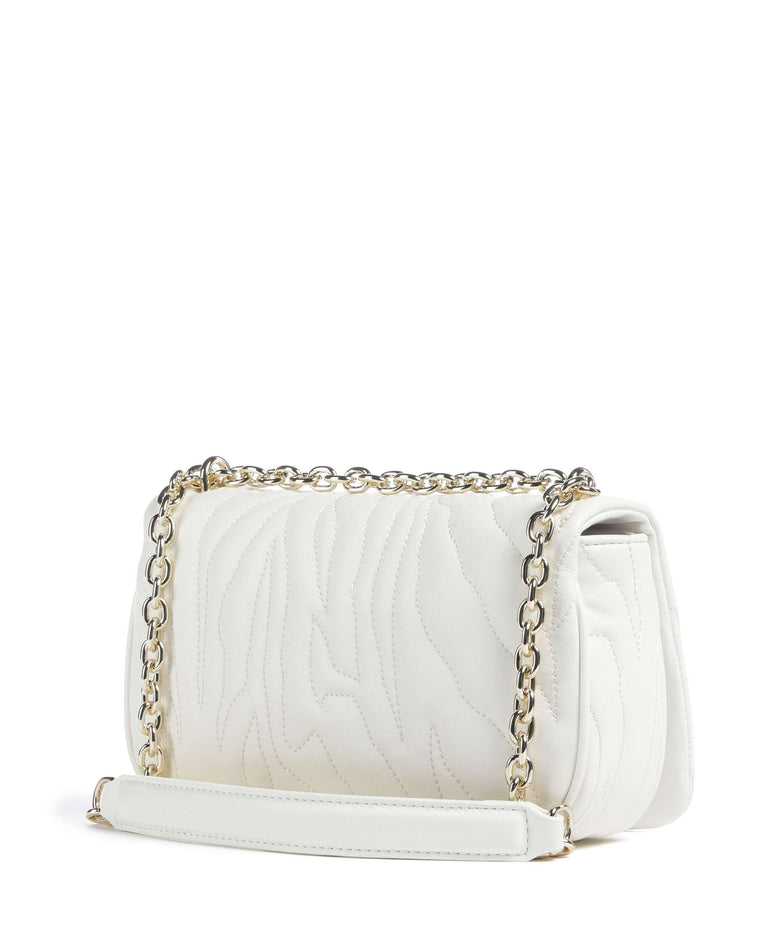 Just Cavalli Quilted Zebra Shoulder bag white
