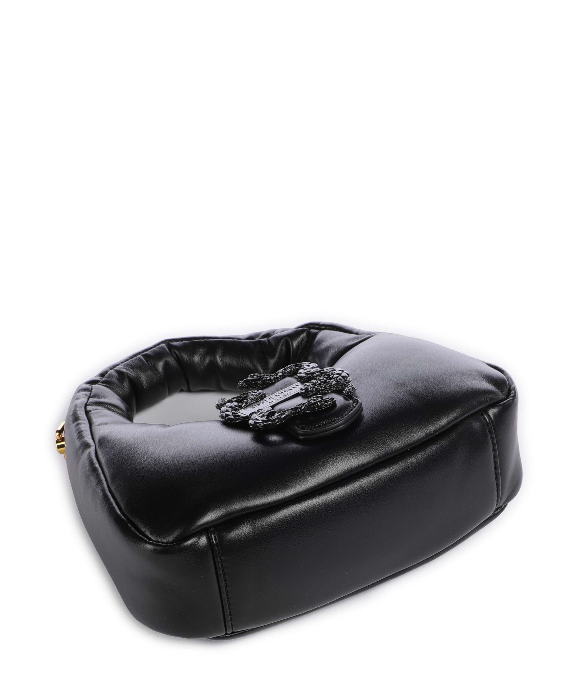 Just Cavalli Iconic Snakes Puffy Handbag black