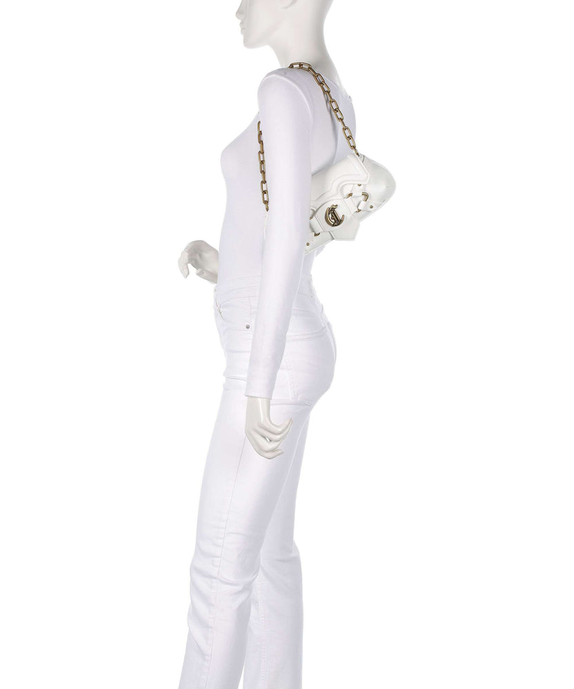 Just Cavalli Crossed Laces Shoulder bag white