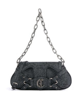 Just Cavalli Crossed Laces Torba na ramię black