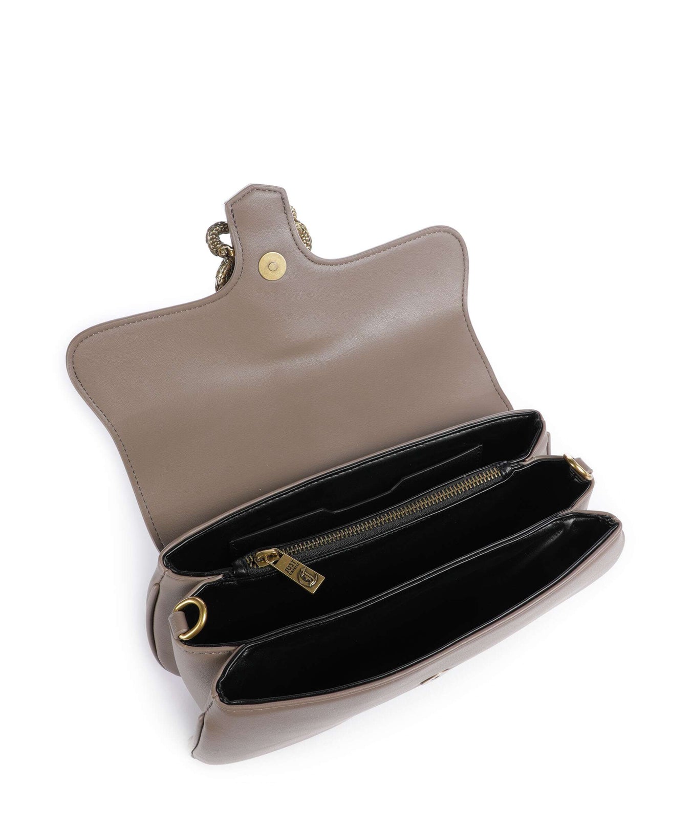 Just Cavalli Iconic Snakes Shoulder bag taupe