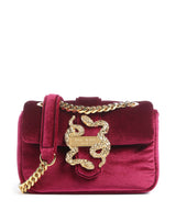 Just Cavalli Iconic Snakes Puffy Torba na ramię dark purple