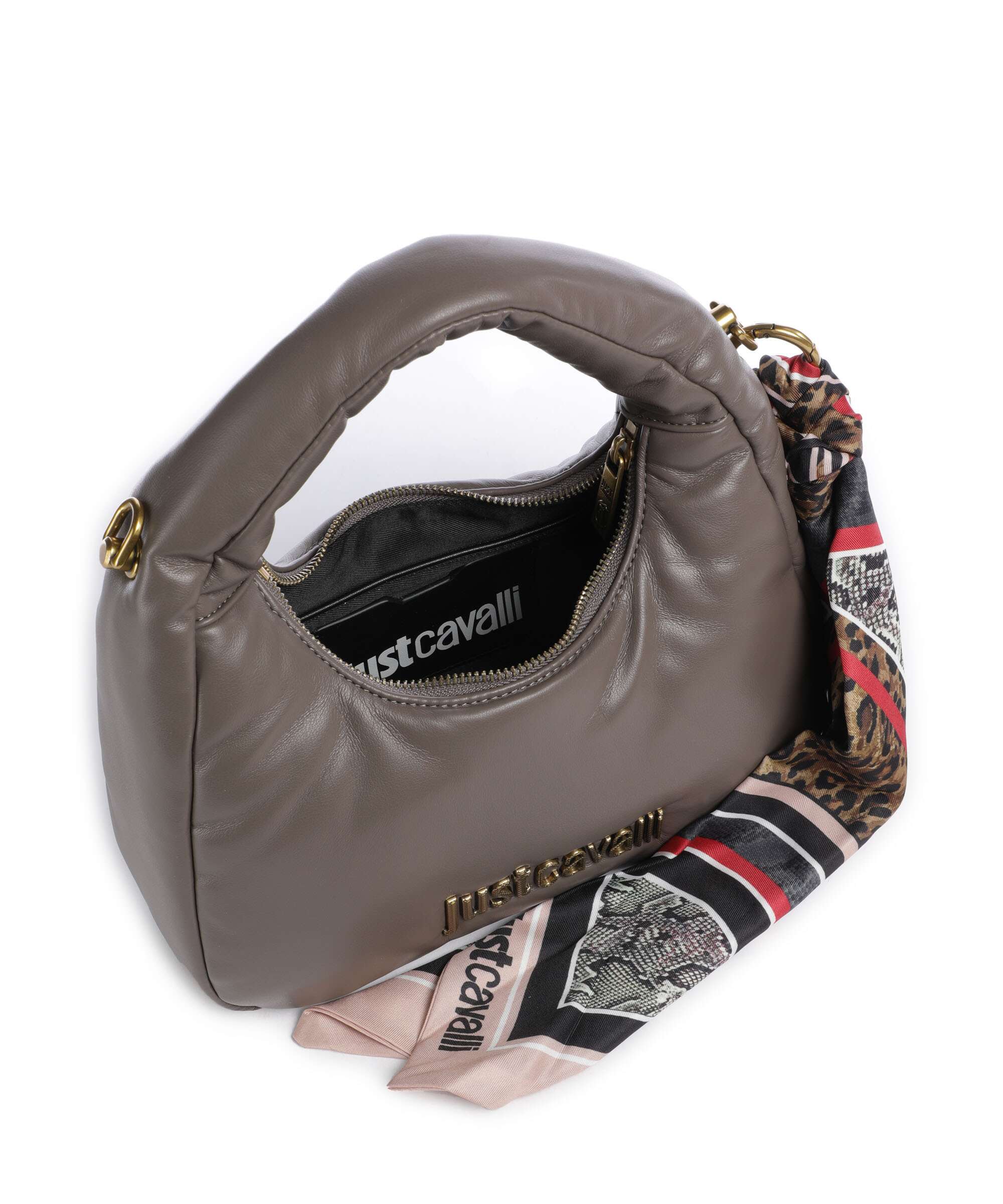 Just Cavalli Puffy Foulard Handbag taupe