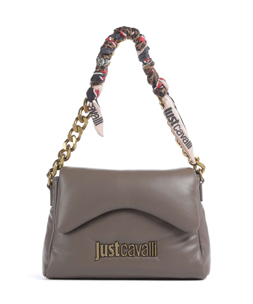 Just Cavalli Puffy Foulard Shoulder bag taupe