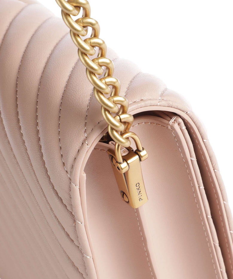 Pinko Love Click Classic Crossbody bag cipria