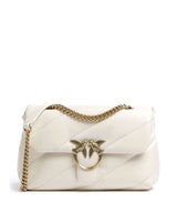 Pinko Love Puff Classic Torba na ramię bianco seta/antique gold
