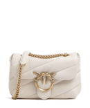 Pinko Love Puff Baby Torba na ramię bianco seta/antique gold