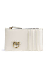 Pinko Airone Etui na karty kredytowe bianco seta/antique gold