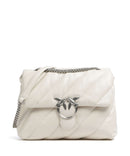 Pinko Love Puff Big Torba na ramię bianco seta/old silver