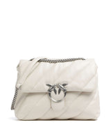 Pinko Love Puff Big Torba na ramię bianco seta/old silver