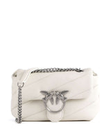 Pinko Love Puff Baby Torba na ramię bianco seta/old silver