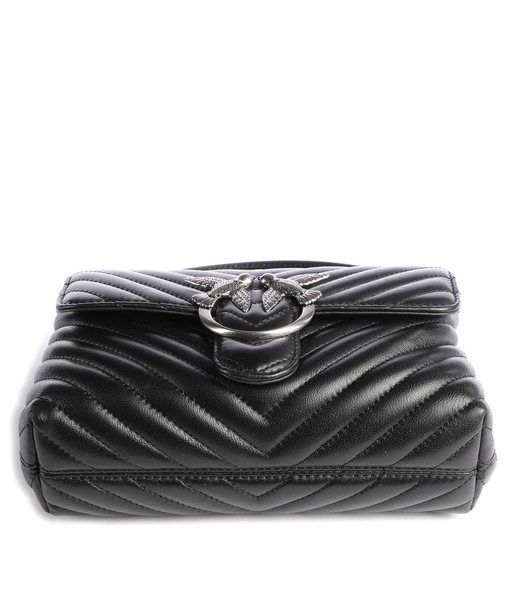 Pinko Love Lady Puff Mini Handbag nero/old silver