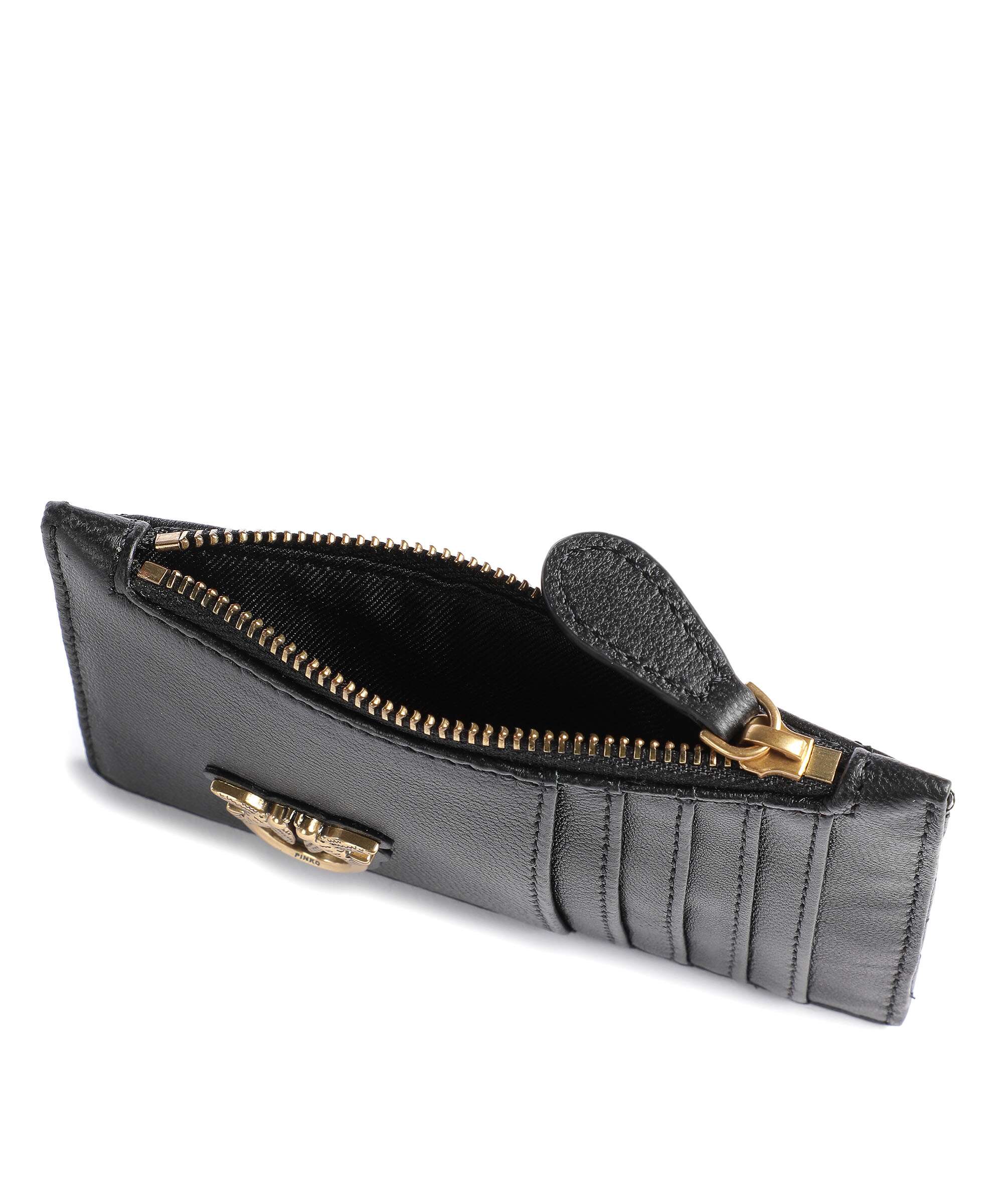 Pinko Airone Credit card holder nero/antique gold