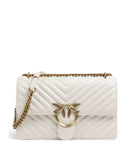 Pinko Love One Classic Torba na ramię bianco seta/antique gold