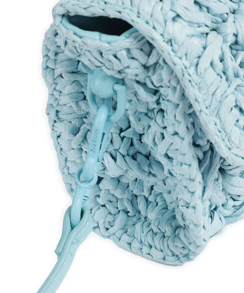 Juicy Couture Jodie Straw Crossbody bag turquoise