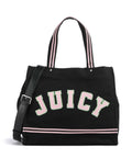 Juicy Couture Iris Patch Canvas L Tote bag black/juicy pink